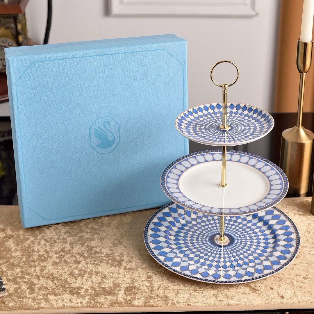 Swarovski sweet serving stand for cupcake three tires